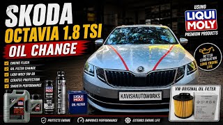 “My Skoda Octavia 1.8 TSI Oil Service 🔧 Liqui Moly + Ceratec | Engine Smooth Like New!”