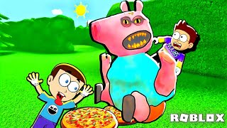 Roblox Hungry Pig Shiva And Kanzo Gameplay