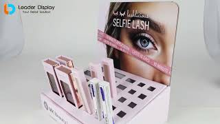 Eco-friendly paper counter display, customizable for retail and promotion.
