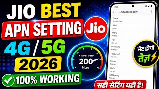 Jio APN Settings 2026 | Jio Internet Problem Solution | Jio Net Slow Problem | Jio Network Problem 😍 screenshot 5
