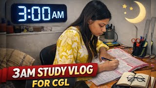 3AM STUDY VLOG FOR SSC CGL 📚 | Real Study Routine | Living Alone Study Motivation #cgl