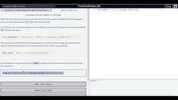 Escaping Literal Quotes in Strings