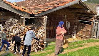 Непростая жизнь большой семьи в горной деревне. Деревенская жизнь в Турции.