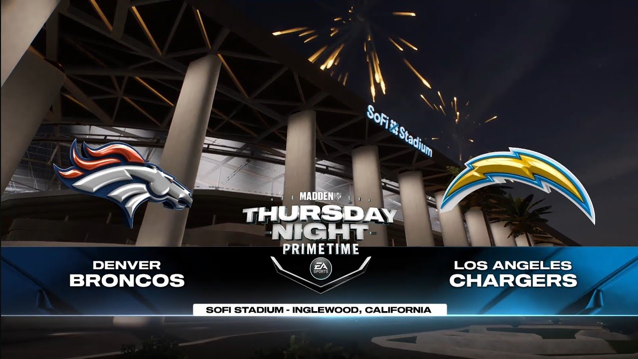 TNF Madden NFL 25 - Denver Broncos vs Los Angeles Chargers Week 16 2024 ...