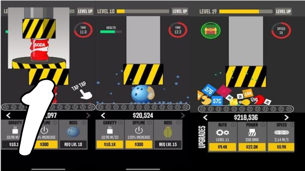 ASMR Crush Gameplay Walkthrough #1 Level 1 ~ 8 (Android, IOS)