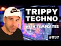 How to Make Trippy Techno From Scratch | Logic Pro X Template | Live Electronic Music Tutorial #037