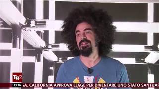 Caparezza parla di Prisoner 709 al TG2 17-09-2017