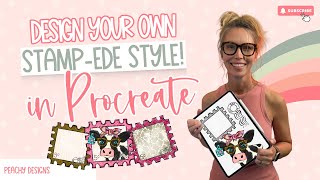 Create a Western Stamp in Procreate | Free Clip Art & Pattern Brushes for Beginners