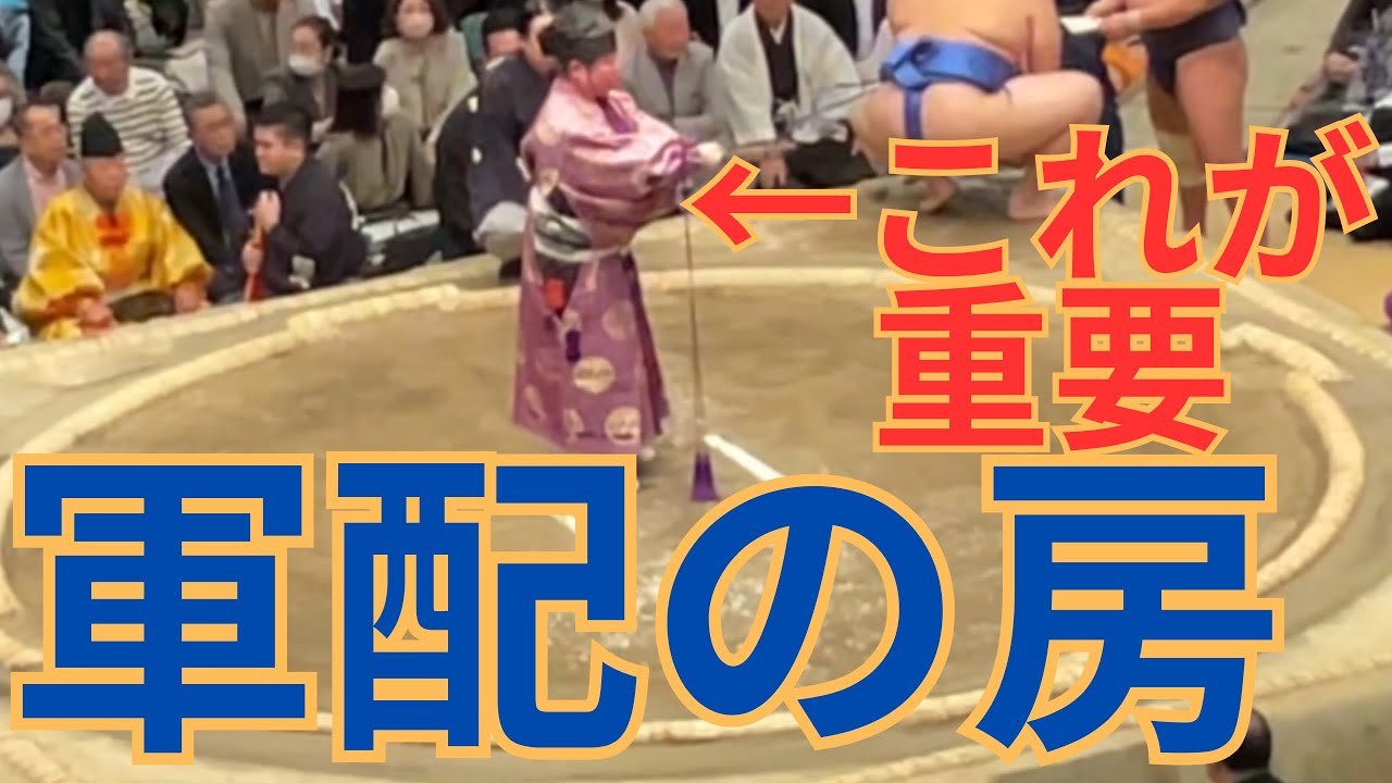 【1分解説】垂らします！立行司の軍配の房（マニアック）について #相撲 #sumo - YouTube