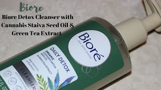 Biore Daily Detox Cleanser with Cannabis Sativa Seed Oil &amp; Green Tea Extract #biore #skincare