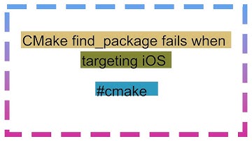 CMake find_package fails when targeting iOS