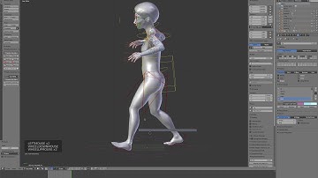 Rigify Walk Cycle Tutorial in Blender 2.79b. Part 2.