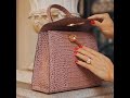 Rose Gold Croc effect leather luxury bag  Slay My Look