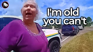 When Entitled Grandmas Realize They're Going to Jail | Karens Getting Arrested By Police #118