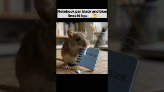 "Notebook per Black and Blue lines hi kyon." 🗒️🧐