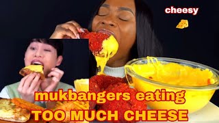 mukbangers eating TOO MUCH CHEESE