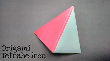 Origami : How to make Tetrahedron
