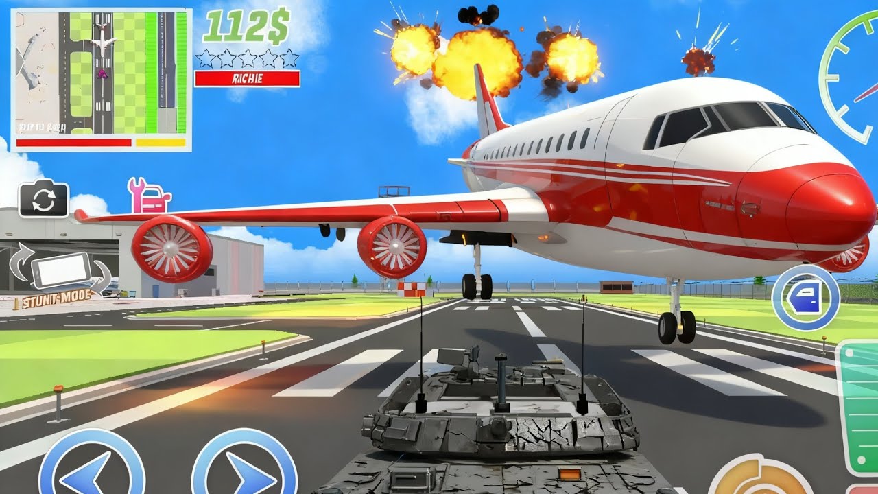 Tank Rici vs Pesawat Bandara 