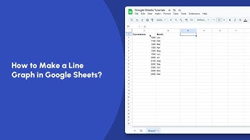 How to Make a Line Graph in Google Sheets? | Google Sheets Tutorials | Trainn