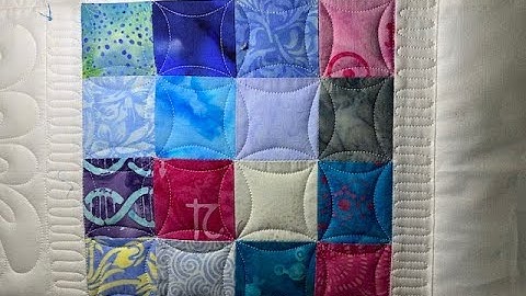 Quilting video - Free Motion Orange Peel - custom quilting - longarm quilting