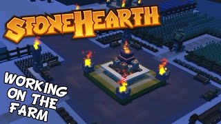 Stonehearth - Finishing The Farm Trading Goods Monument - Stonehearth Alpha 20 Gameplay - S2 Part 18