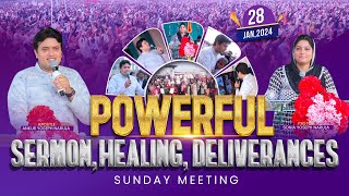 GOSPEL OF JESUS CHRIST SUNDAY MEETING (SPIRITUAL FEAST WEEK-7) 28-01-2024 || Ankur Narula Ministries