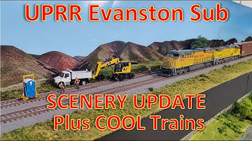 LAYOUT UPDATE Plus COOL Trains - UPRR Evanston Sub Large HO Scale Model Train Layout