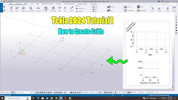 Tekla 2024 Tutorial 1 | How to Create Grids in Tekla Structures 2024