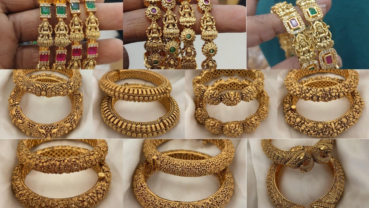 Now trending kadas and one gram temple bangles collection 💫🎊 😍