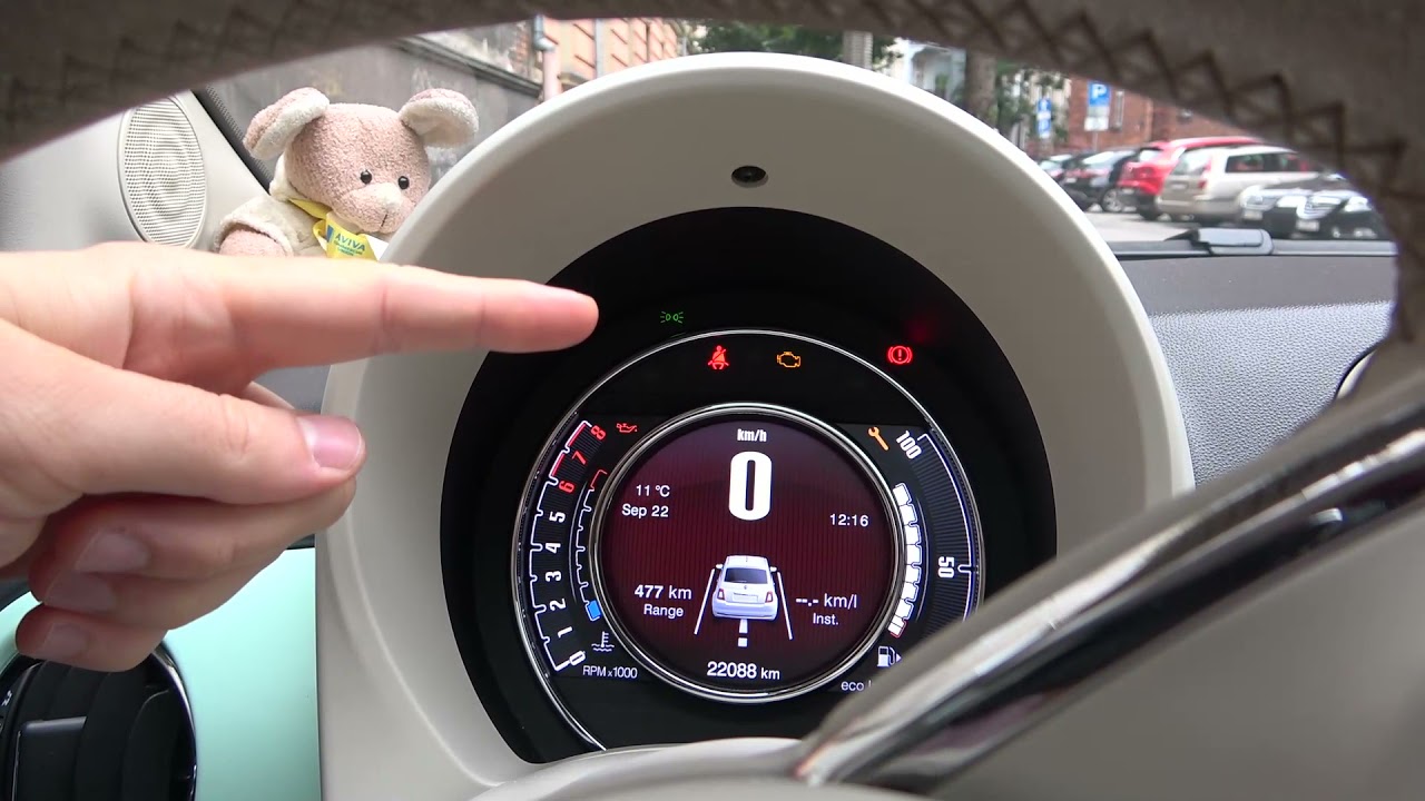 How to Turn On Full Beam Headlights in Fiat 500? YouTube