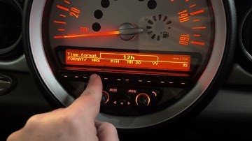 HOW TO SET THE CLOCK TIME & DATE ON A MINI COOPER