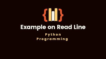 16.6 Example on Read Line | File handling | Python Programming
