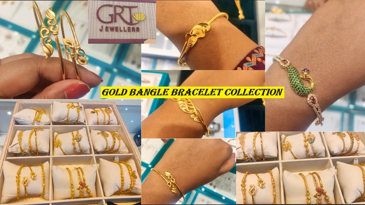 Gold Ruby Kada Bangle from GRT - South India Jewels | 22k gold bangles,  Gold bangles design, Ruby bangles