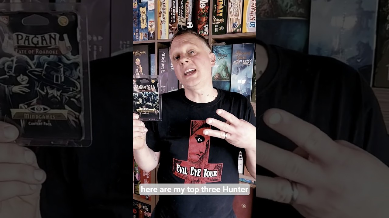 Evan's Top 3 Hunter cards in Pagan: Fate of Roanoke- Mindgames Expansion