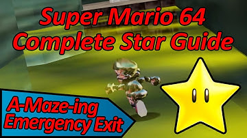 A-Maze-ing Emergency Exit - Super Mario 64 Complete Star Guide