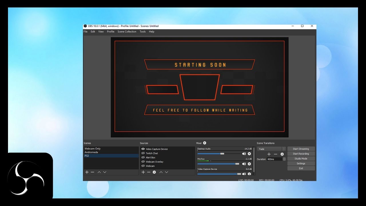 obs studio webcam overlay