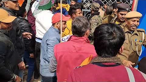 मुंगेर विश्वविद्यालय में सीनेट बैठक के दौरान विभिन्न समस्याओं को लेकर विरोध प्रदर्शन। #mungernews