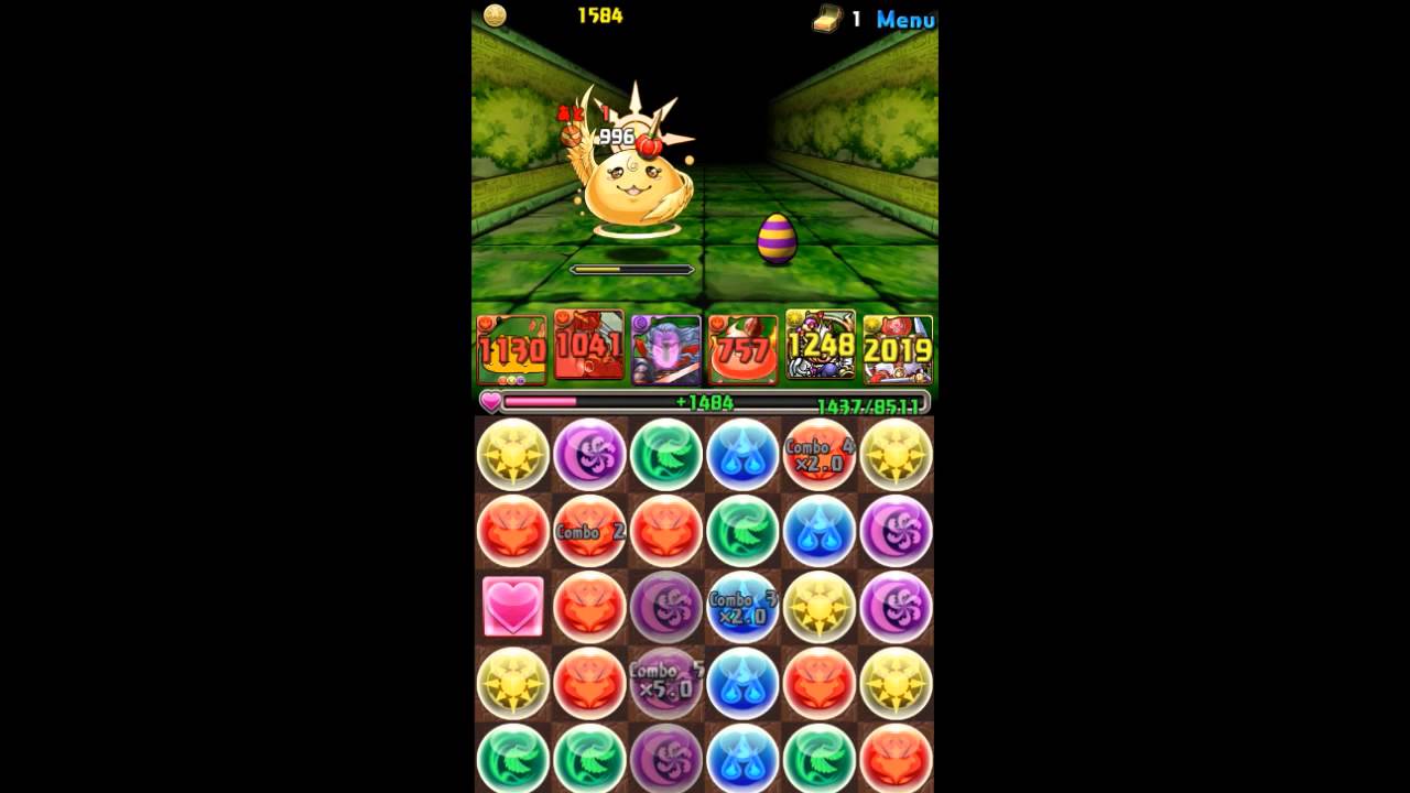 パズドラ ドラりん降臨 地獄級 Kobレオンハート X メラリ あついさん Ptノーコン攻略 Youtube