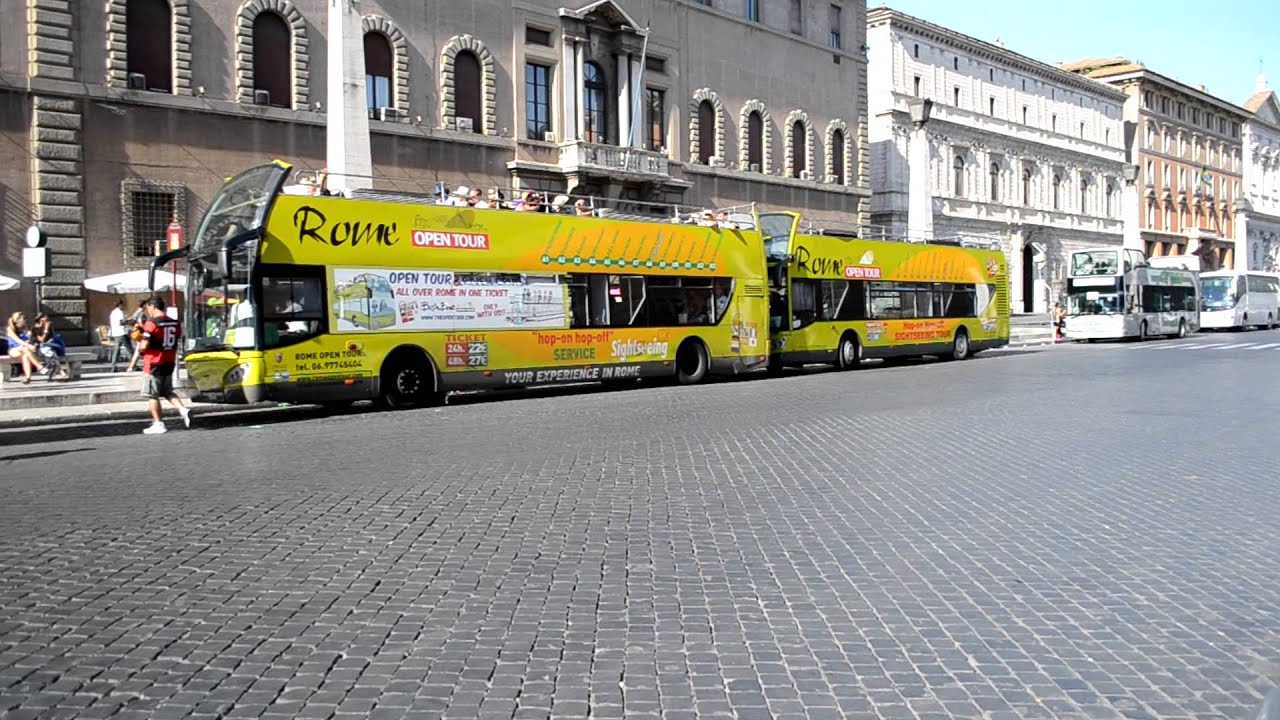 アキーラさん利用 イタリア ローマ市内ドライブ 観光バス Hop On Hop Off Bus Rome Italy Youtube