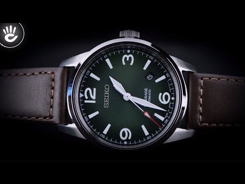 Video Review Đồng Hồ Seiko SRPB65J1 nền mặt số xanh nổi bật,... - youtube