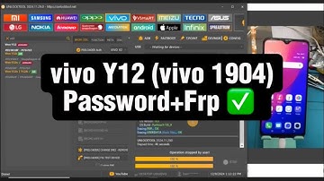 vivo Y12 (vivo 1904) Password + Frp bypass with UNLOCKTOOL