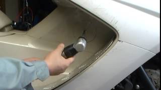 スピーカー穴開け準備