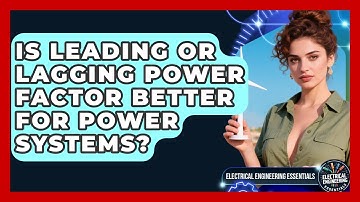 Is Leading Or Lagging Power Factor Better For Power Systems? - Electrical Engineering Essentials