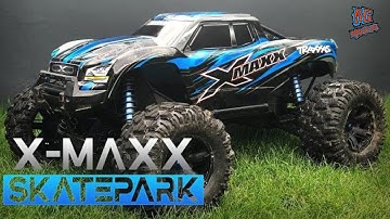 Traxxas X-Maxx & Arrma Notorious 6s - Skatepark Bashing