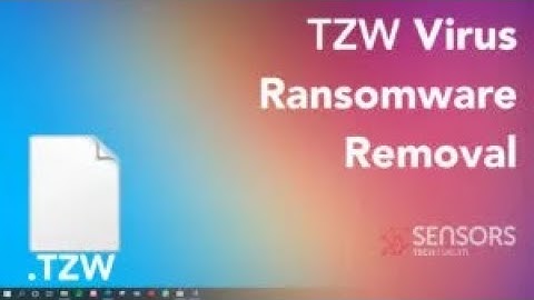 TZW Virus [.tzw Files] Remove + Restore Data [Free]