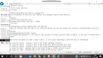 VB Script in built Date and Time Functions