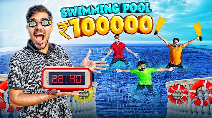 Last To Leave The Pool Wins ₹100000 | पूल में ज्यादा देर बिताने वाला जीतेगा एक लाख🔥