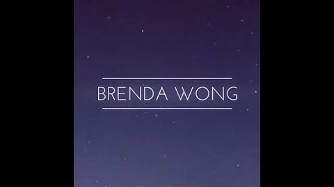 Nova intro do Canal Brenda Wong