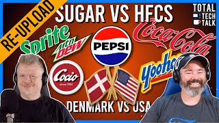 SHOCKING taste test: US vs DK. Pepsi, Coke, Mountain Dew and others. HFCS vs Sugar