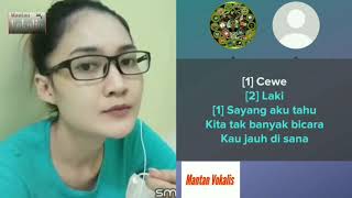 Resah tanpamu - Anji feat Titi Kamal (video karaoke duet bareng artis tanpa vokal) smule cover Nella